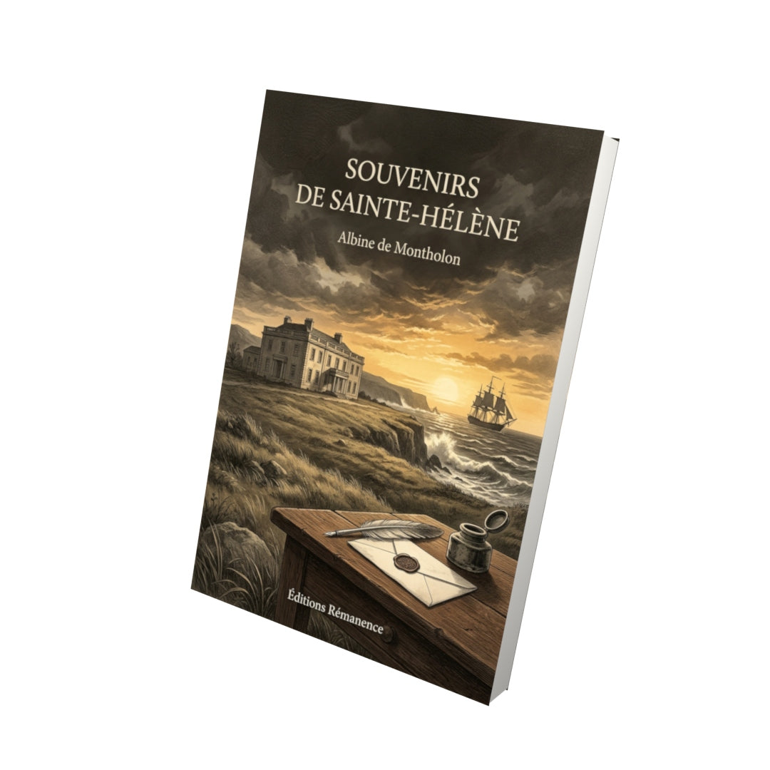 Livre Souvenirs de Sainte-Hélène par Albine de Montholon - Vue 3D - Editions Remanence