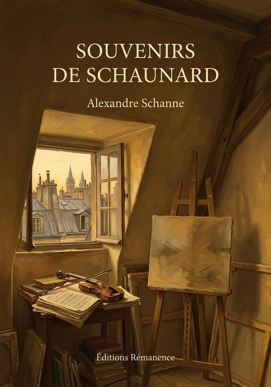 Livre Souvenirs de Schaunard par Alexandre Schanne - Couverture - Editions Remanence