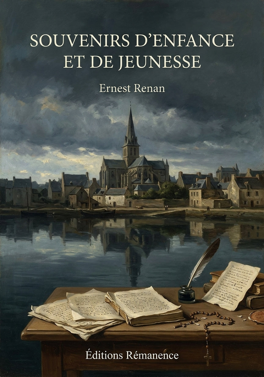 Livre Souvenirs d’enfance et de jeunesse par Ernest Renan - Couverture - Editions Remanence