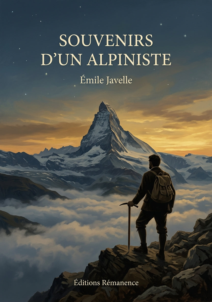 Livre Souvenirs d’un alpiniste par Émile Javelle - Couverture - Editions Remanence