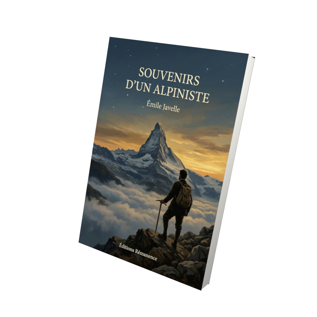Livre Souvenirs d’un alpiniste par Émile Javelle - Vue 3D - Editions Remanence