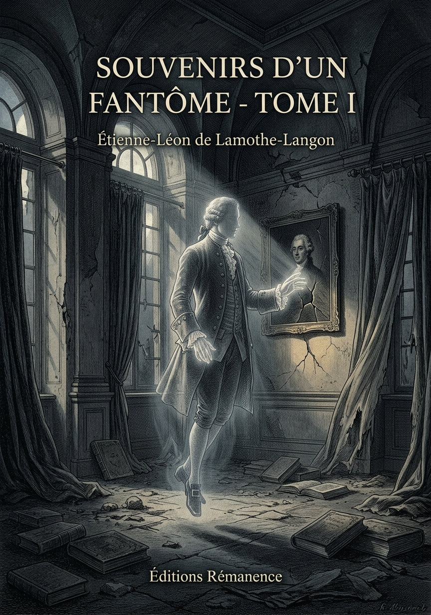 Livre Souvenirs d’un fantôme - Tome I par Étienne-Léon de Lamothe-Langon - Couverture - Editions Remanence