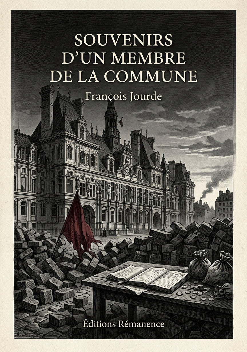 Livre Souvenirs d’un membre de la Commune par François Jourde - Couverture - Editions Remanence