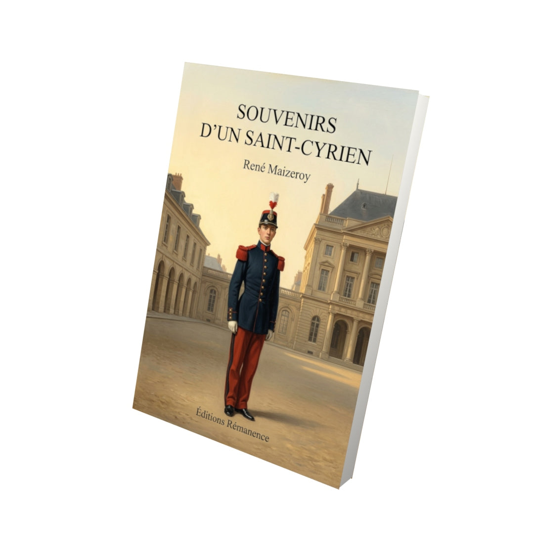 Livre Souvenirs d’un Saint-Cyrien par René Maizeroy - Vue 3D - Editions Remanence