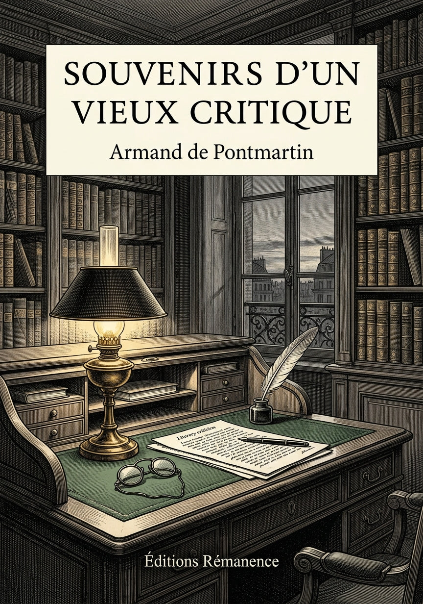 Livre Souvenirs d’un vieux critique par Armand de Pontmartin - Couverture - Editions Remanence