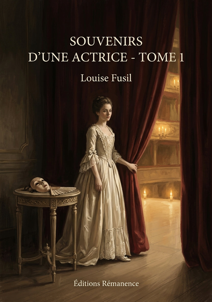 Livre Souvenirs d’une actrice - Tome 1 par Louise Fusil - Couverture - Editions Remanence