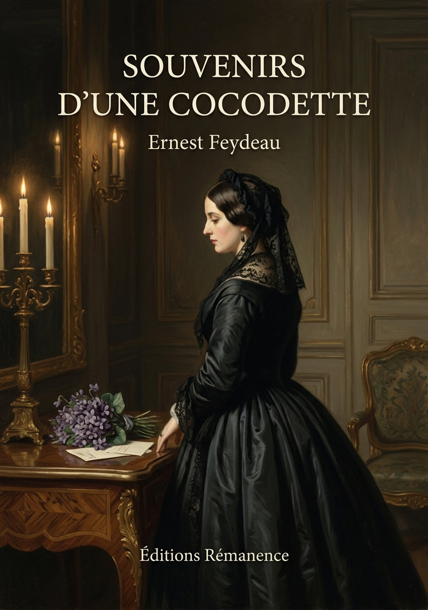 Livre Souvenirs d’une cocodette par Ernest Feydeau - Couverture - Editions Remanence