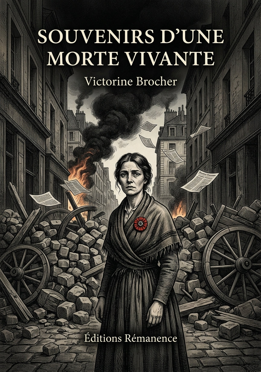 Livre Souvenirs d’une morte vivante par Victorine Brocher - Couverture - Editions Remanence