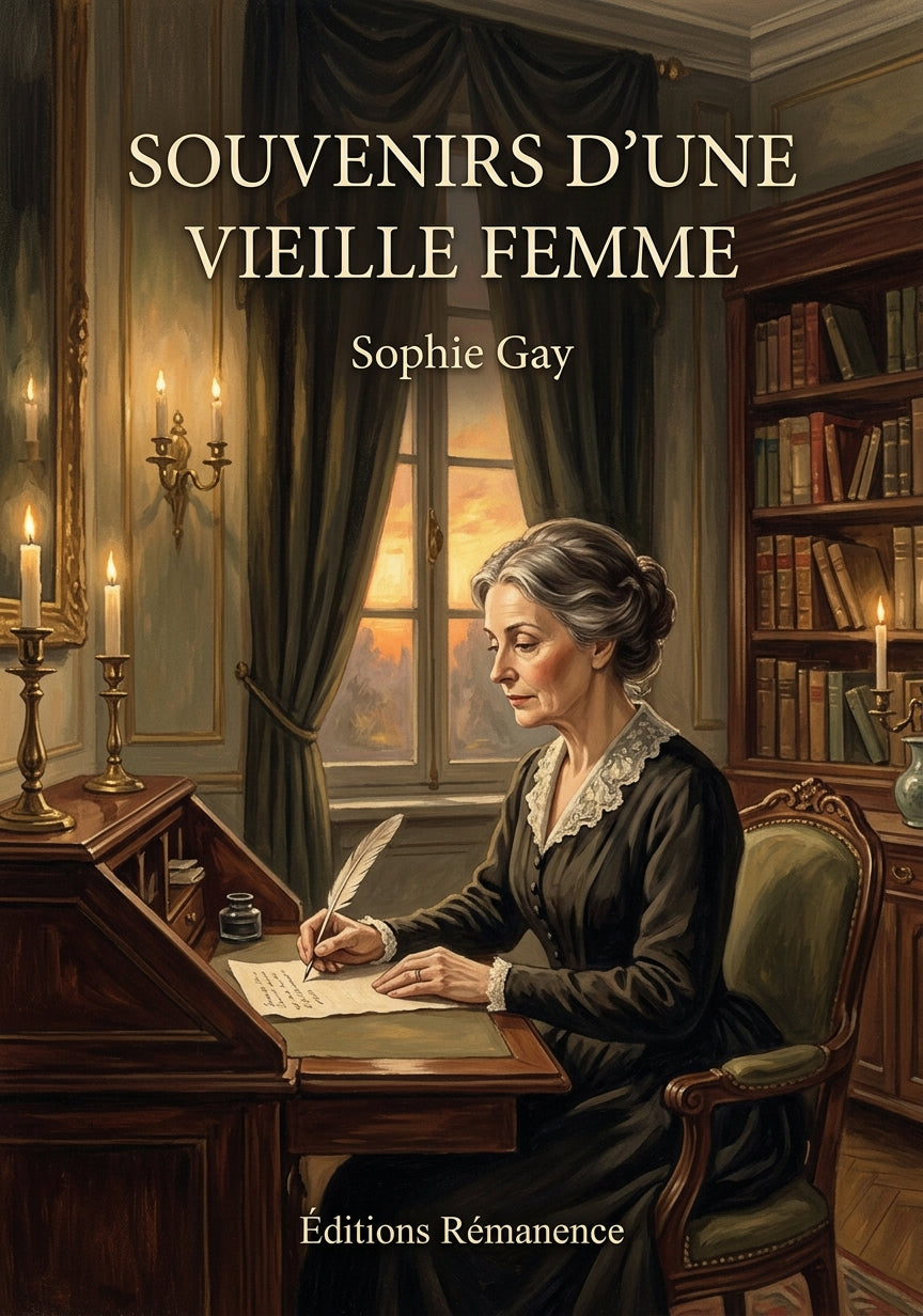 Livre Souvenirs d’une vieille femme par Sophie Gay - Couverture - Editions Remanence