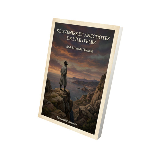 Livre Souvenirs et anecdotes de l'île d'Elbe - André Pons de l'Hérault - Vue 3D - Editions Remanence
