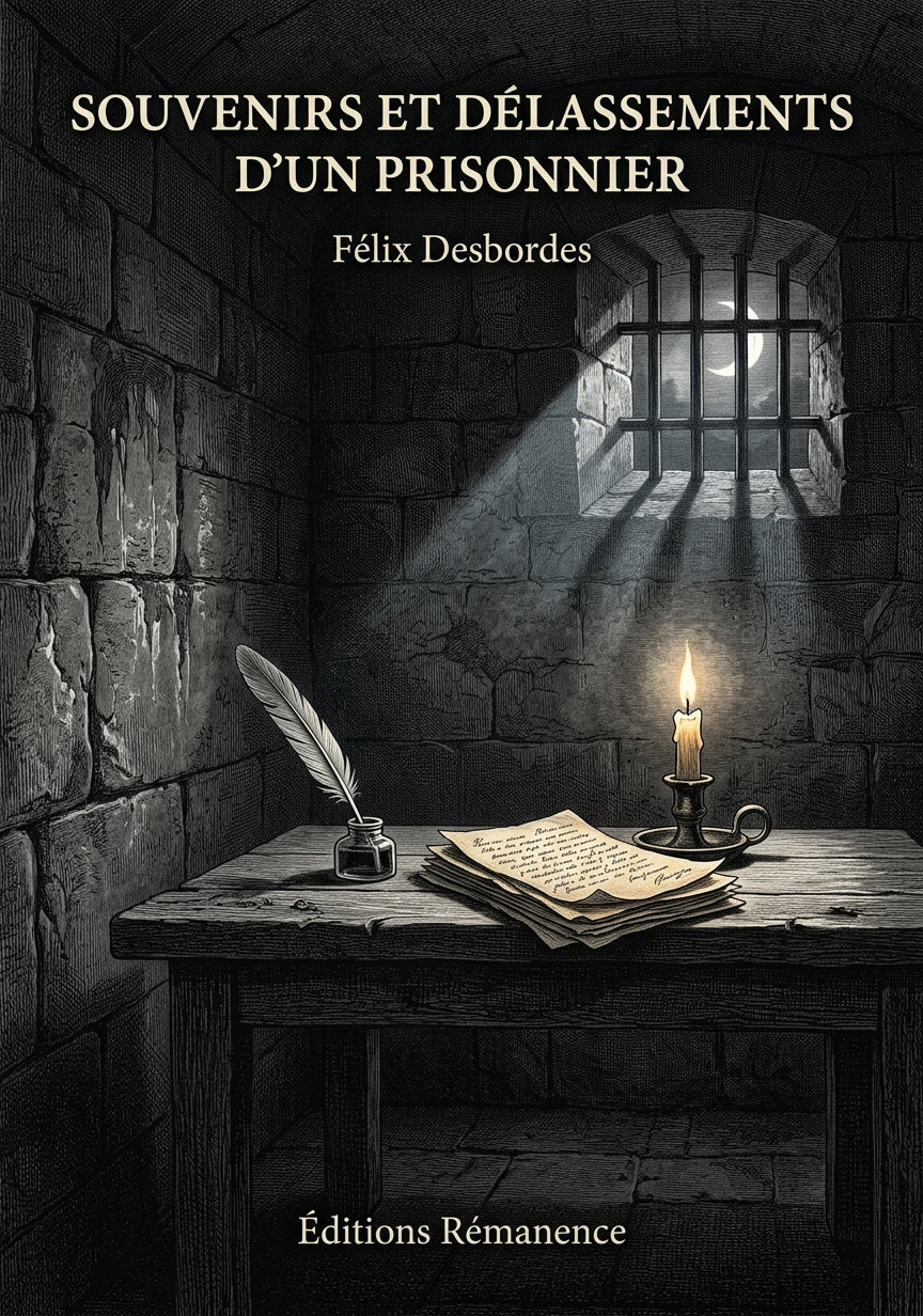 Livre Souvenirs et délassements d’un prisonnier par Félix Desbordes - Couverture - Editions Remanence