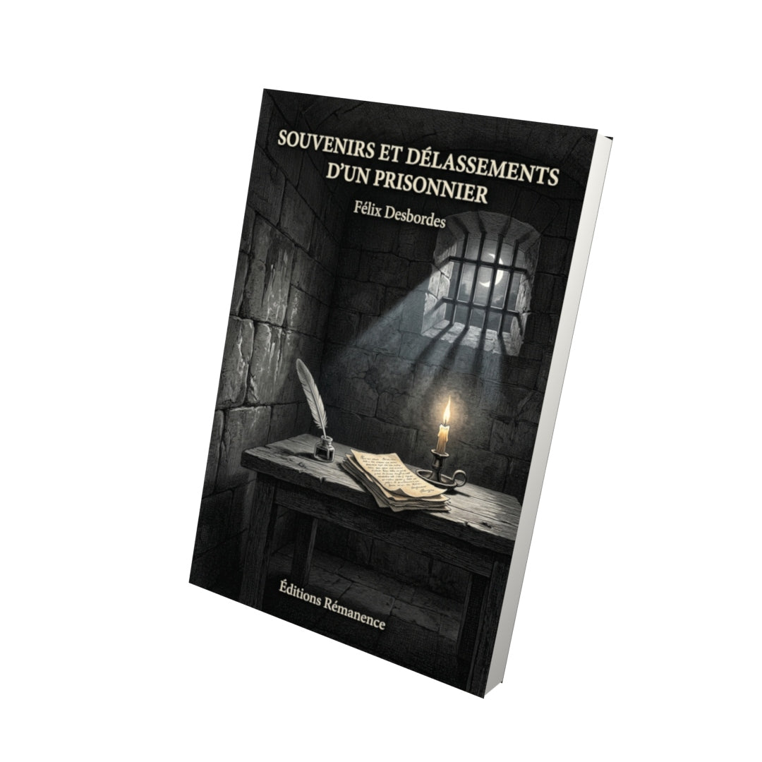 Livre Souvenirs et délassements d’un prisonnier par Félix Desbordes - Vue 3D - Editions Remanence
