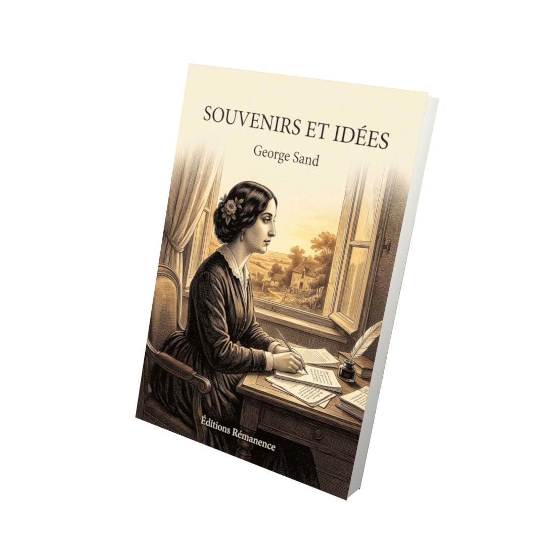 Livre Souvenirs et Idées par George Sand - Vue 3D - Editions Remanence