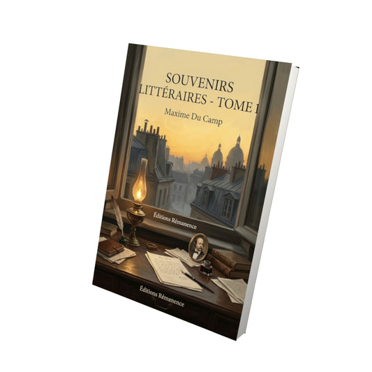 Livre Souvenirs littéraires - Tome 1 par Maxime Du Camp - Vue 3D - Editions Remanence