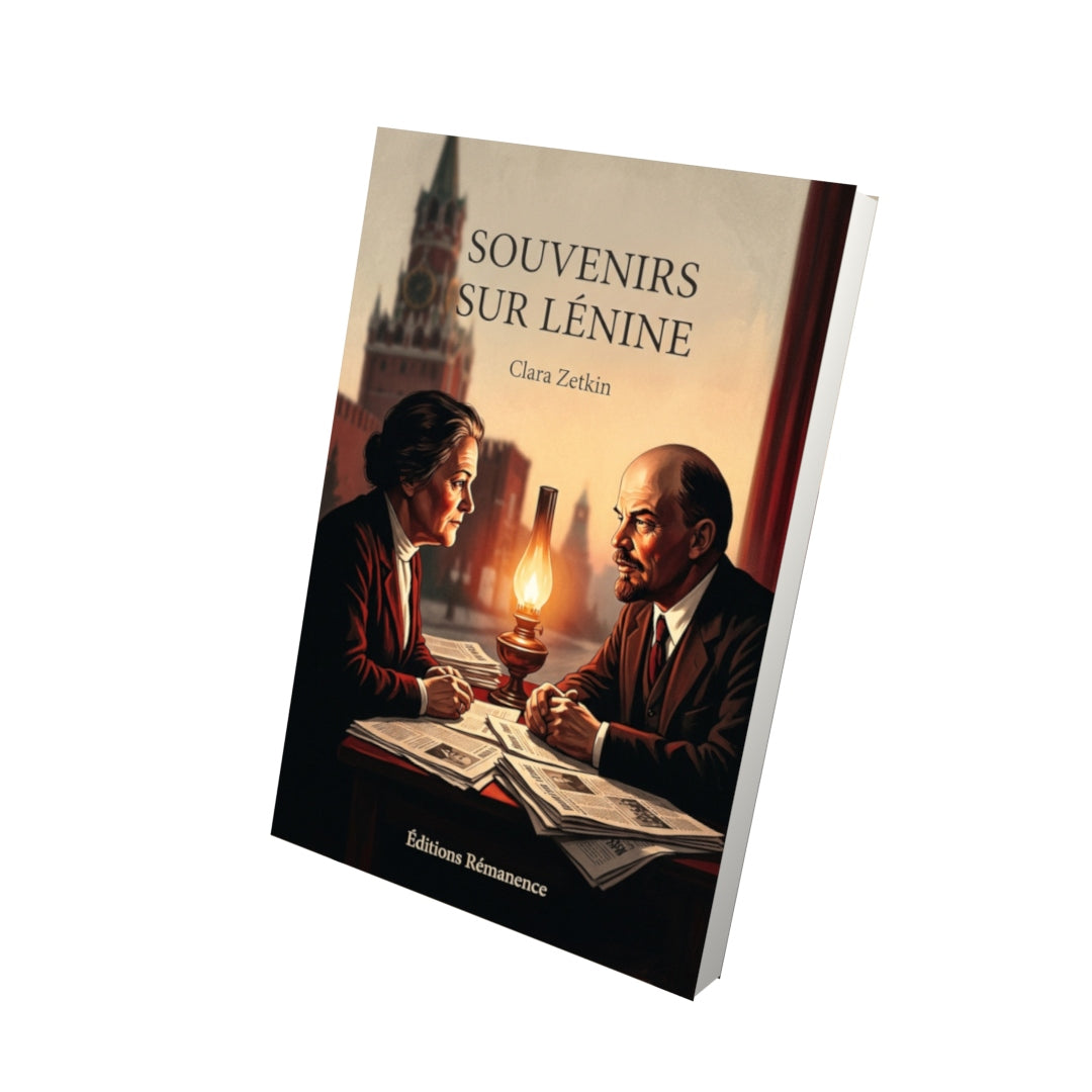 Livre Souvenirs sur Lénine par Clara Zetkin - Vue 3D - Editions Remanence