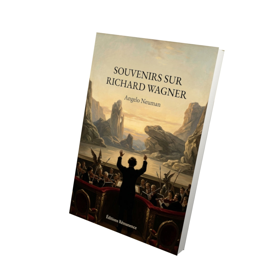 Livre Souvenirs sur Richard Wagner par Angelo Neuman - Vue 3D - Editions Remanence