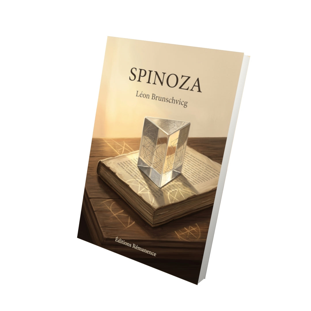 Livre Spinoza par Léon Brunschvicg - Vue 3D - Editions Remanence