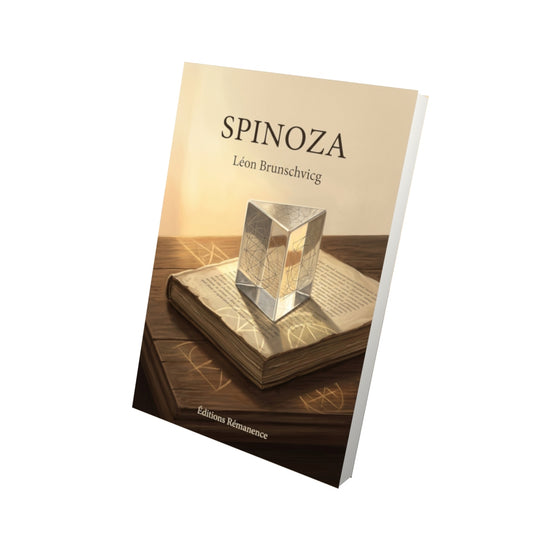 Livre Spinoza par Léon Brunschvicg - Vue 3D - Editions Remanence