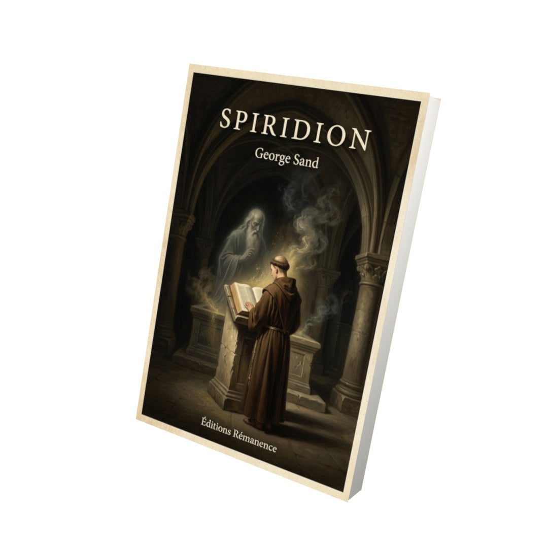 Livre Spiridion - George Sand - Vue 3D - Editions Remanence