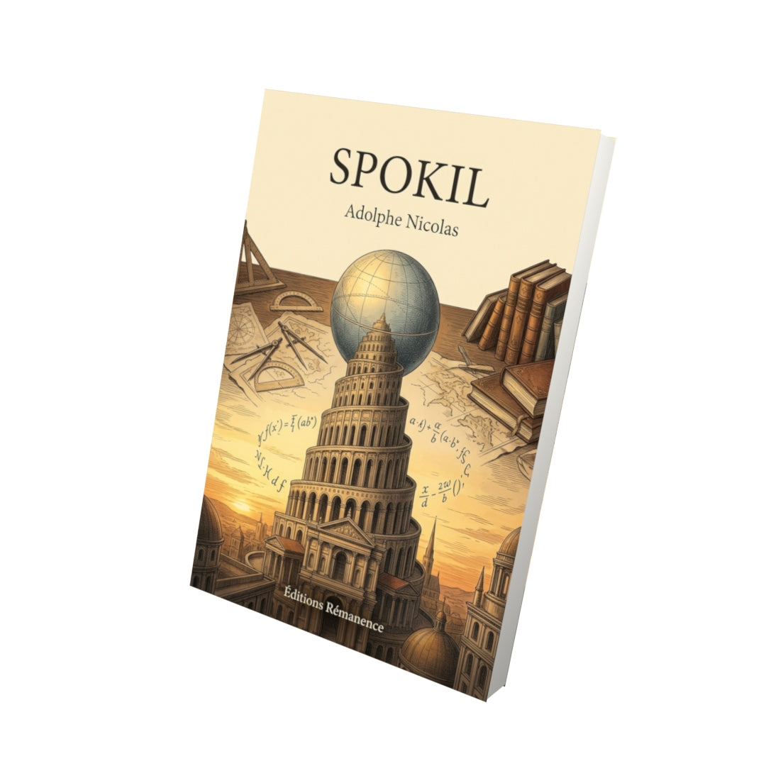 Livre Spokil par Adolphe Nicolas - Vue 3D - Editions Remanence