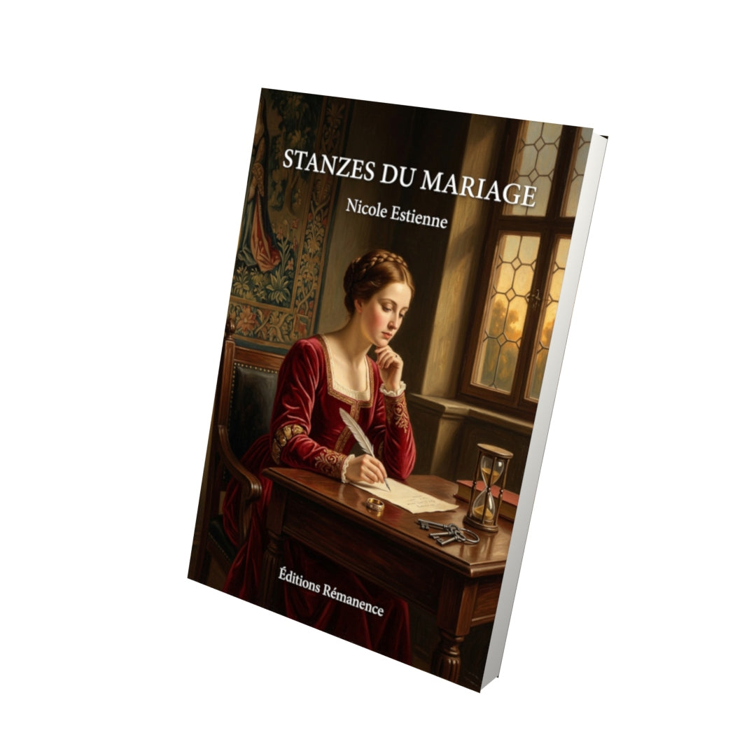 Livre Stanzes du Mariage par Nicole Estienne - Vue 3D - Editions Remanence