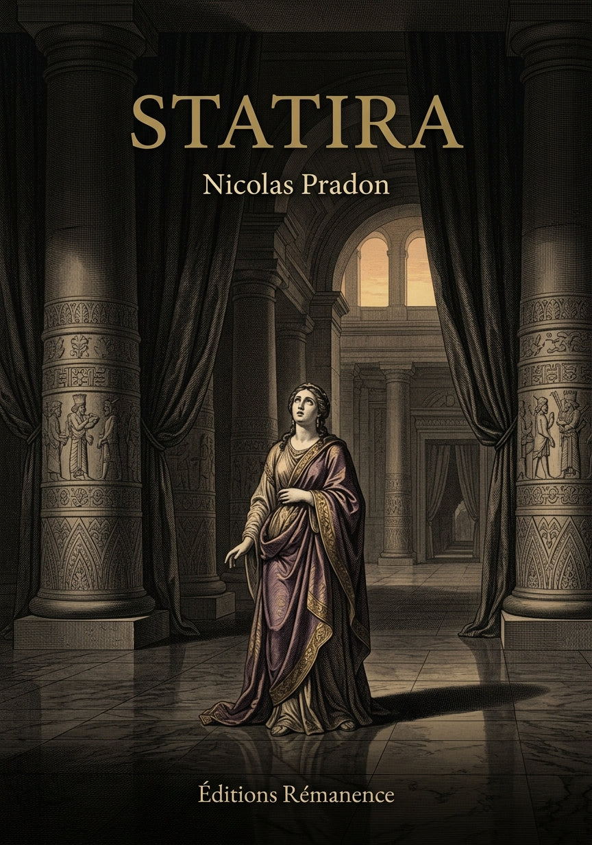 Livre Statira par Nicolas Pradon - Couverture - Editions Remanence