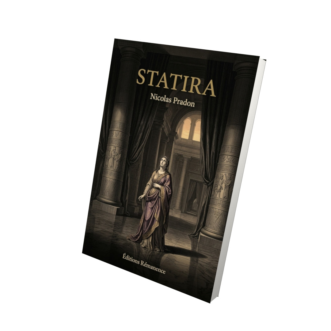 Livre Statira par Nicolas Pradon - Vue 3D - Editions Remanence