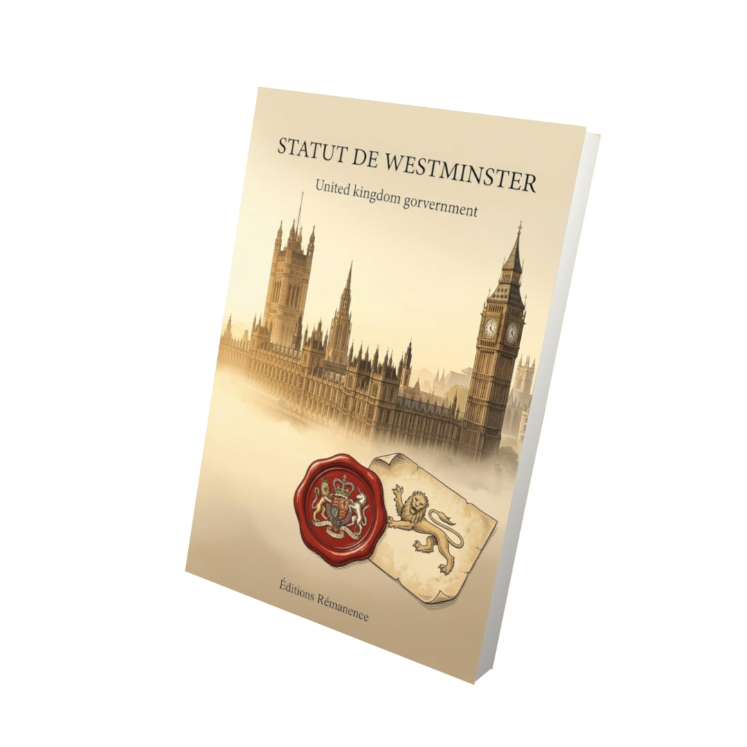Livre Statut de Westminster par United kingdom gorvernment - Vue 3D - Editions Remanence
