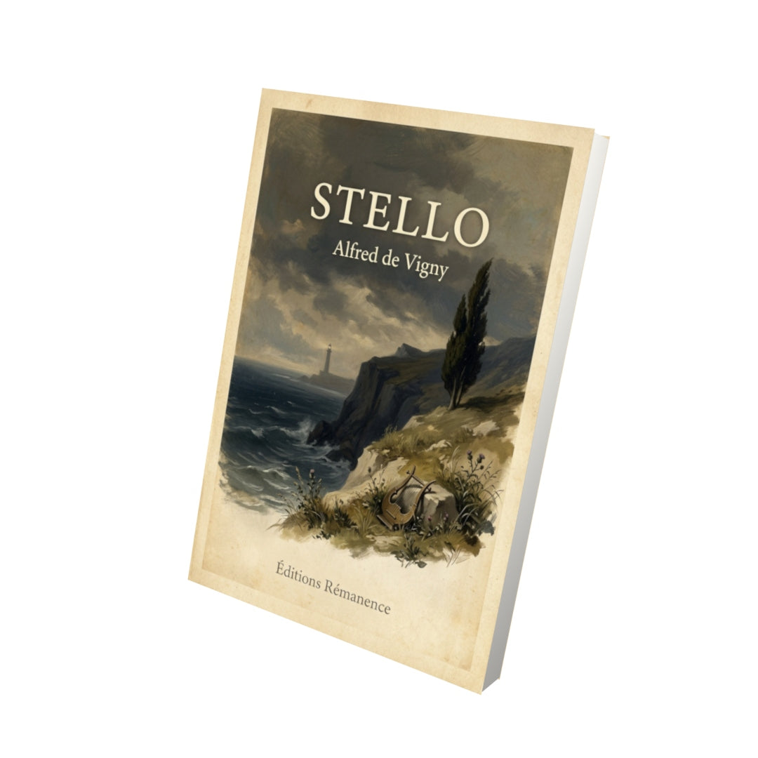 Livre Stello - Alfred de Vigny - Vue 3D - Editions Remanence