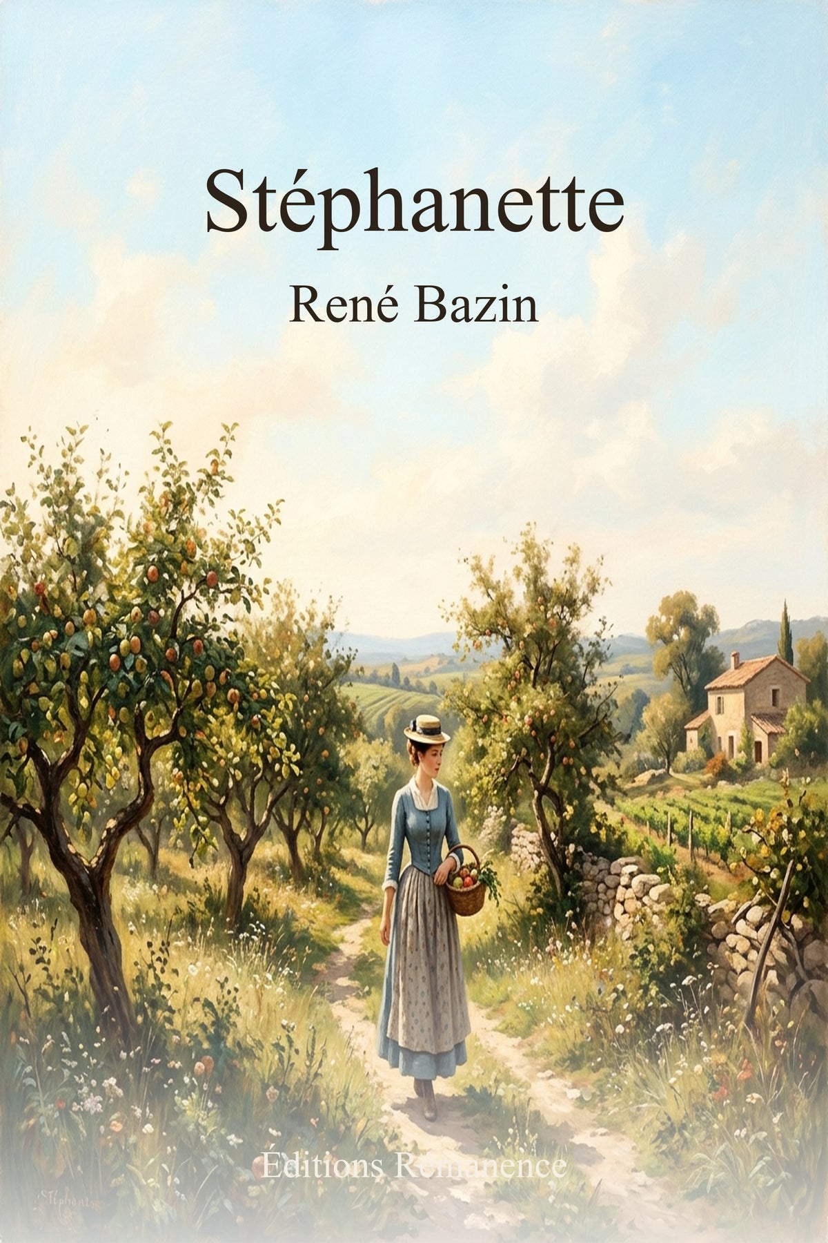 Couverture Éditions Rémanence - Stéphanette - René Bazin