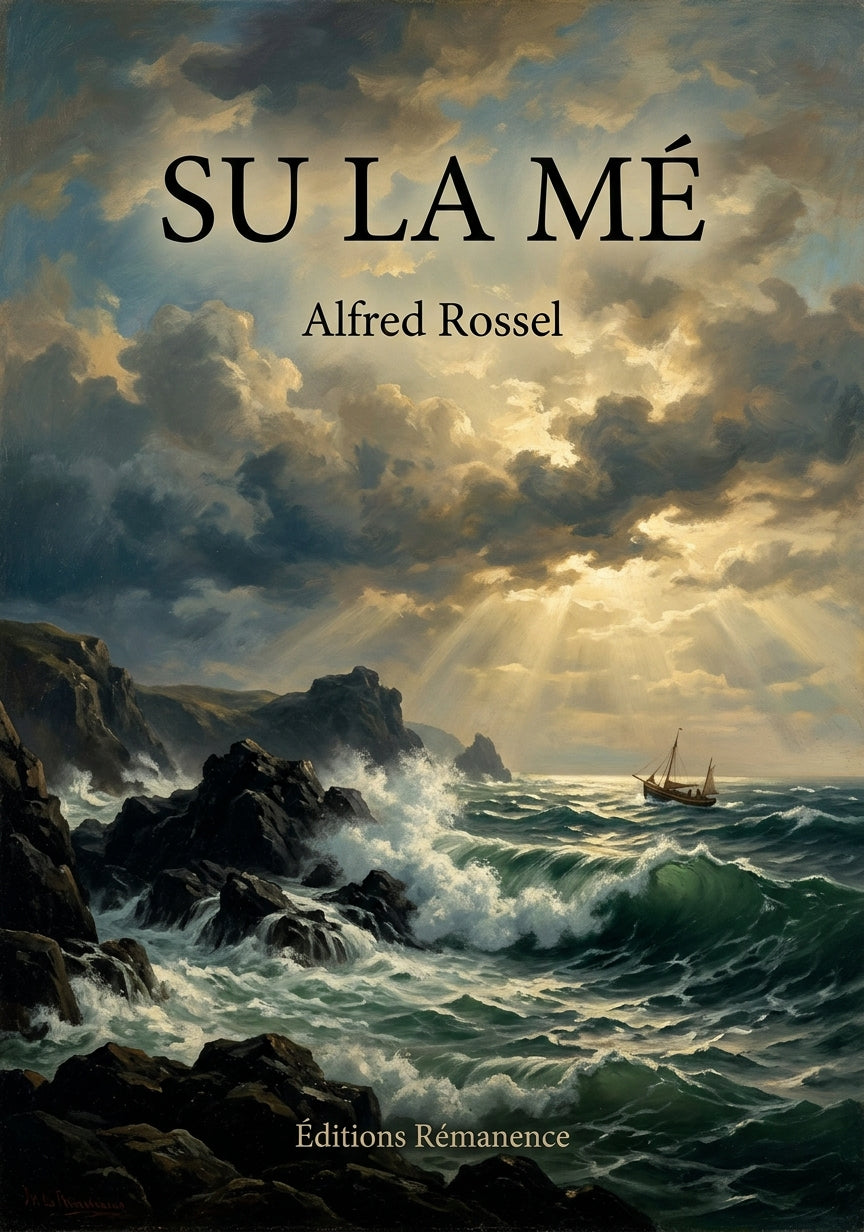 Livre Su la mé par Alfred Rossel - Couverture - Editions Remanence