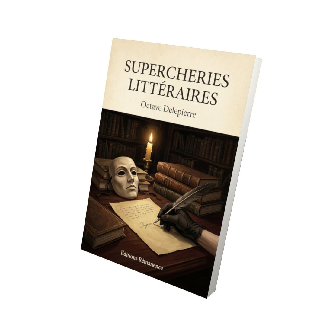 Livre Supercheries littéraires - Octave Delepierre - Vue 3D - Editions Remanence