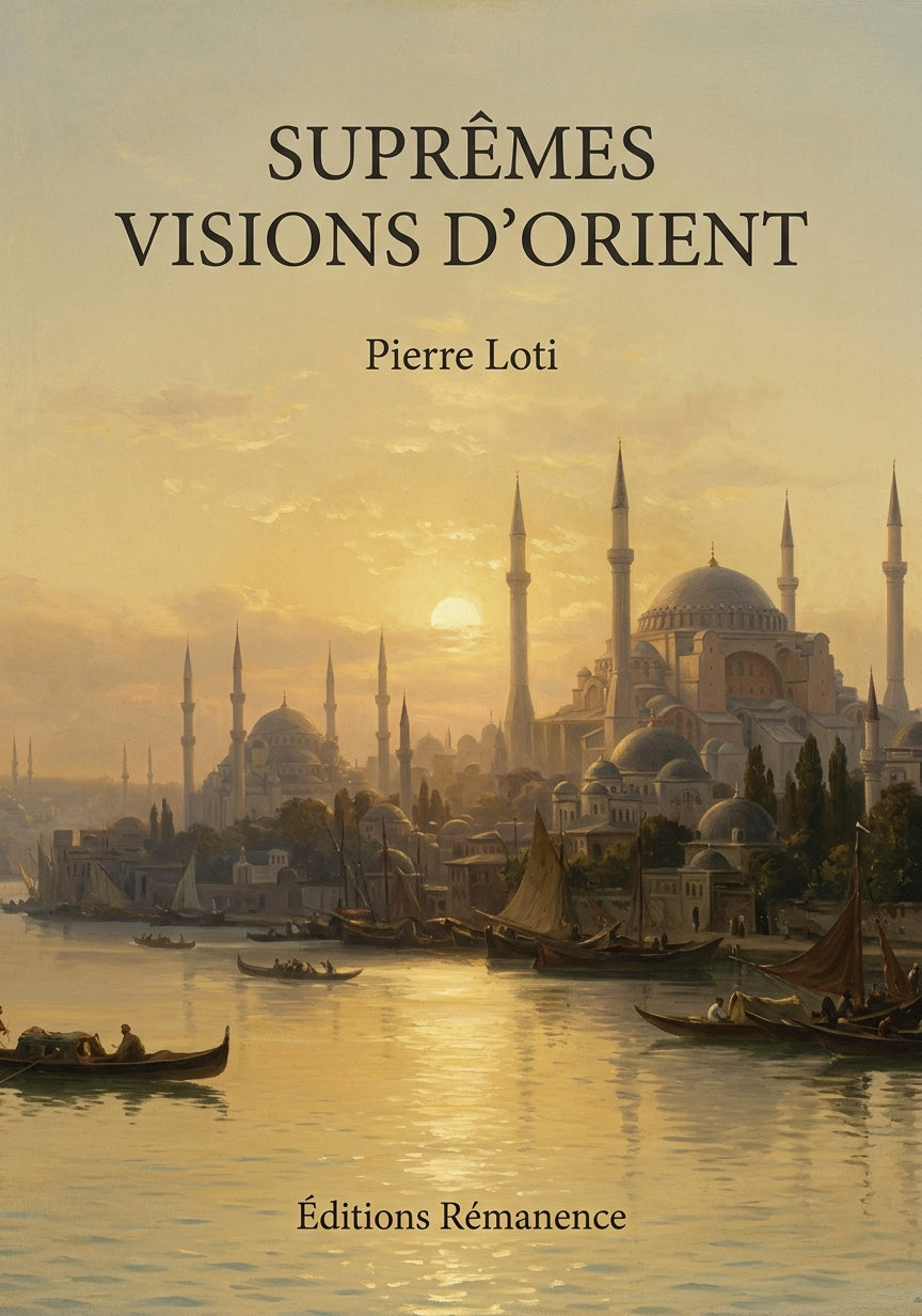 Livre Suprêmes Visions d’Orient par Pierre Loti - Couverture - Editions Remanence