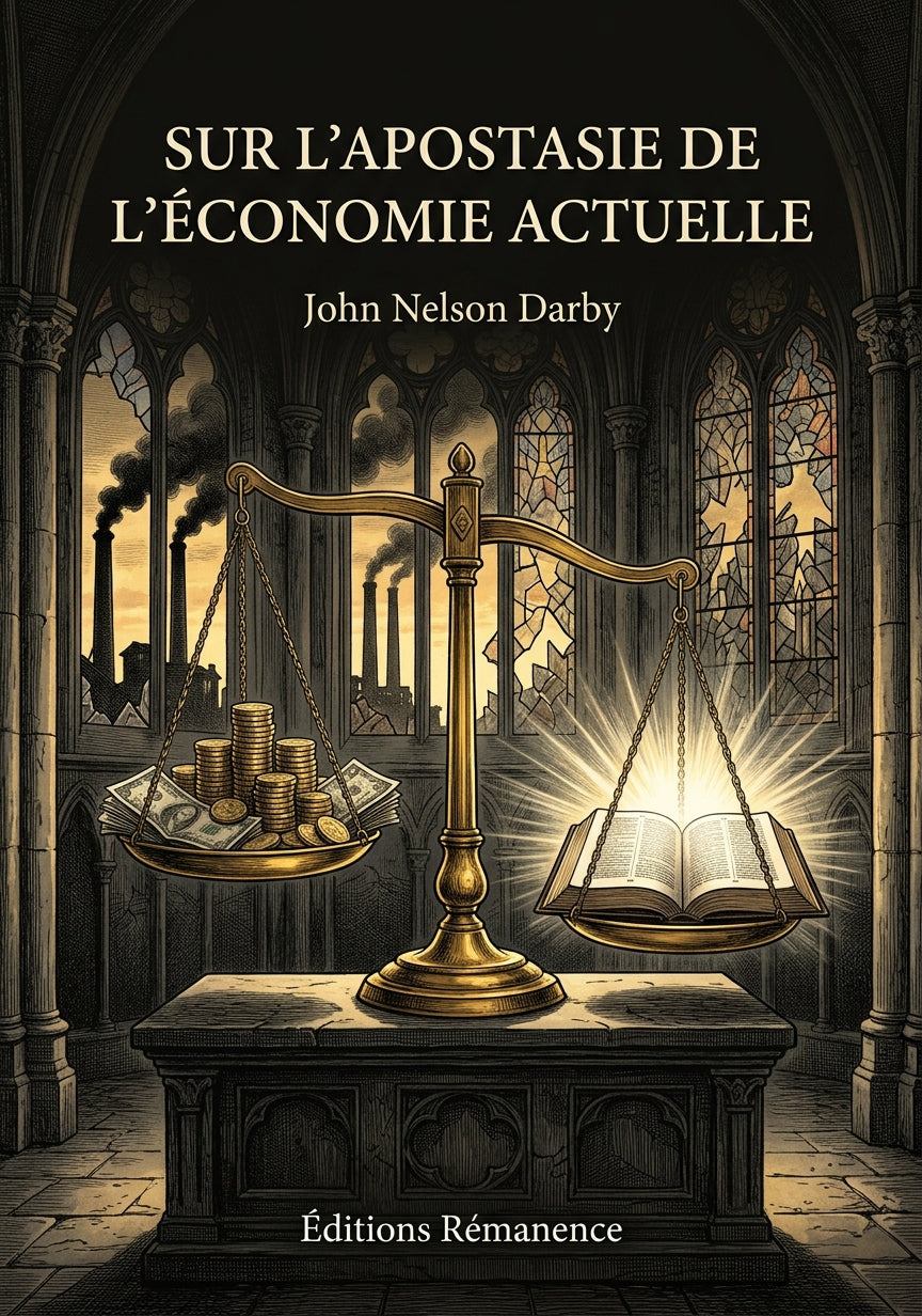 Livre Sur l’apostasie de l’économie actuelle par John Nelson Darby - Couverture - Editions Remanence