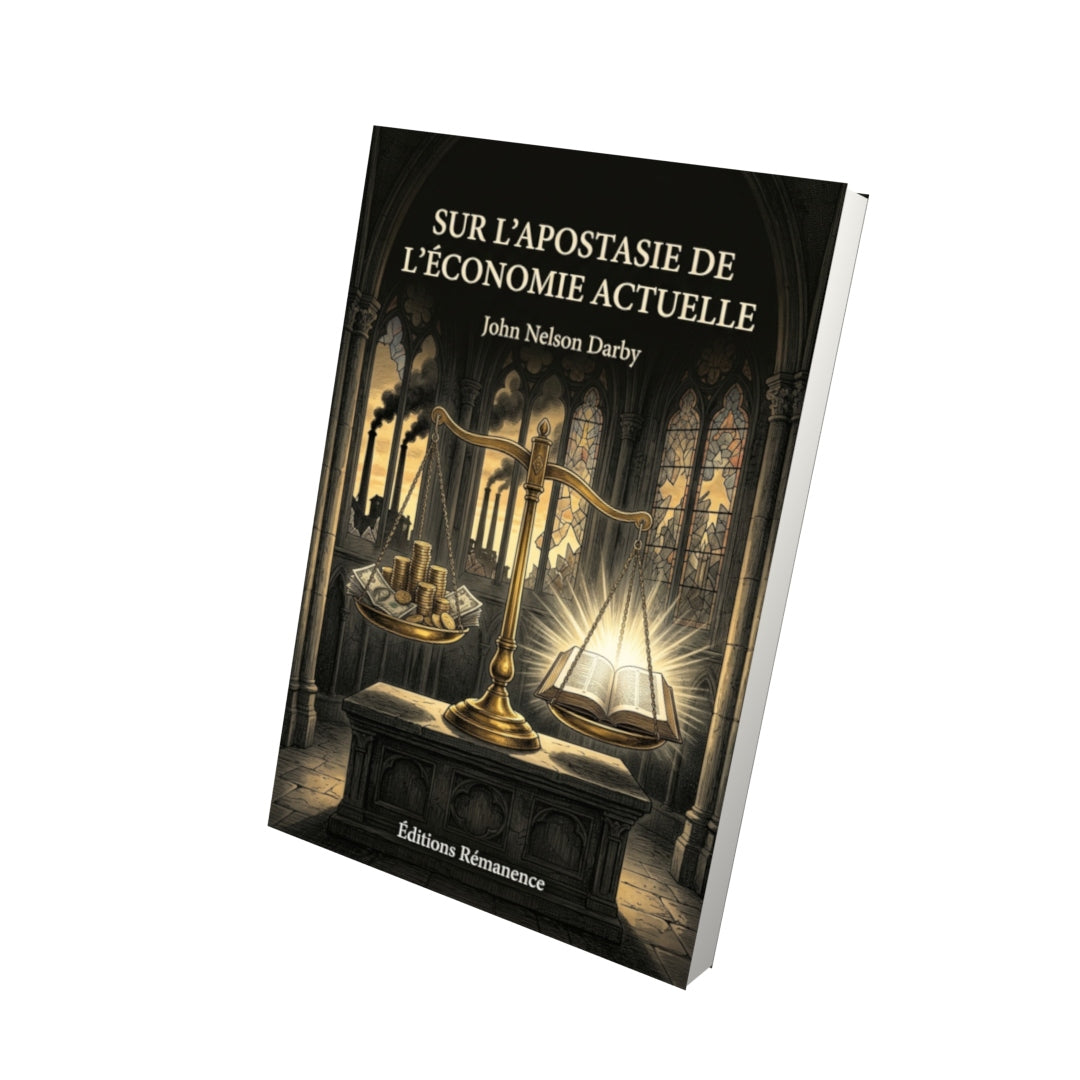 Livre Sur l’apostasie de l’économie actuelle par John Nelson Darby - Vue 3D - Editions Remanence