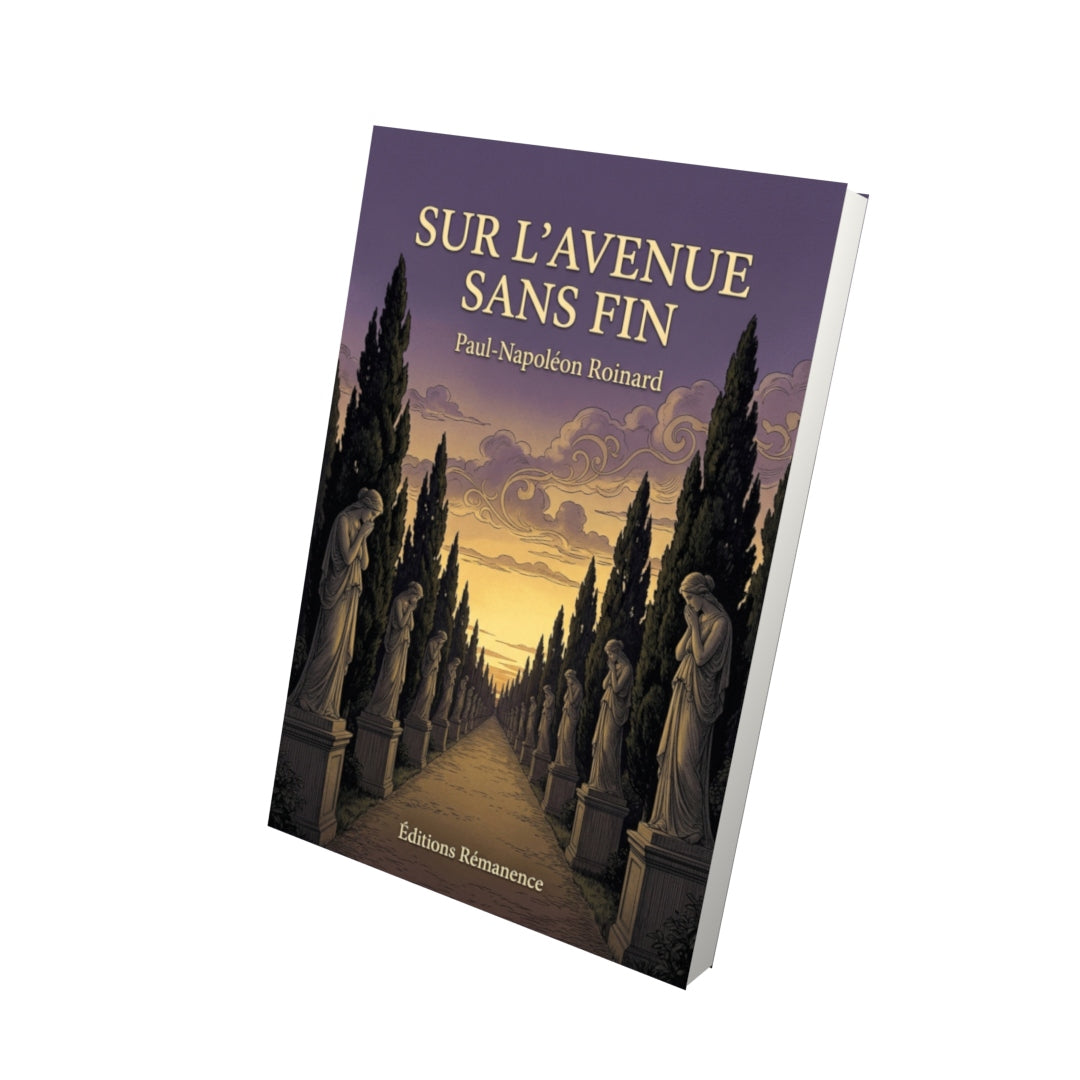 Livre Sur l’avenue sans fin par Paul-Napoléon Roinard - Vue 3D - Editions Remanence