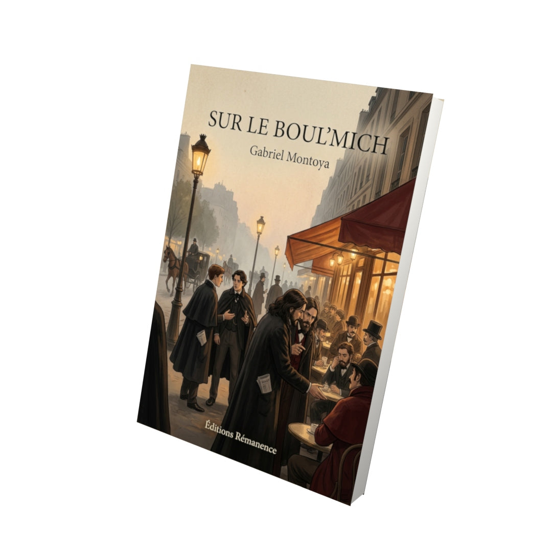 Livre Sur le boul’mich par Gabriel Montoya - Vue 3D - Editions Remanence
