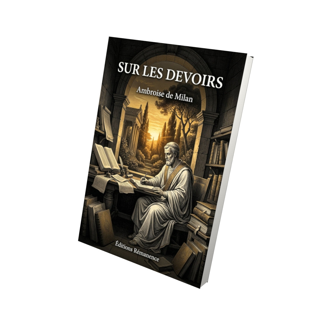 Livre Sur les devoirs - Ambroise de Milan - Vue 3D - Editions Remanence