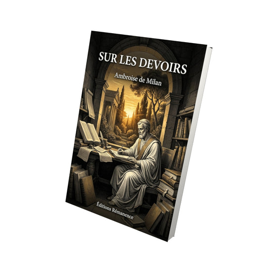 Livre Sur les devoirs - Ambroise de Milan - Vue 3D - Editions Remanence