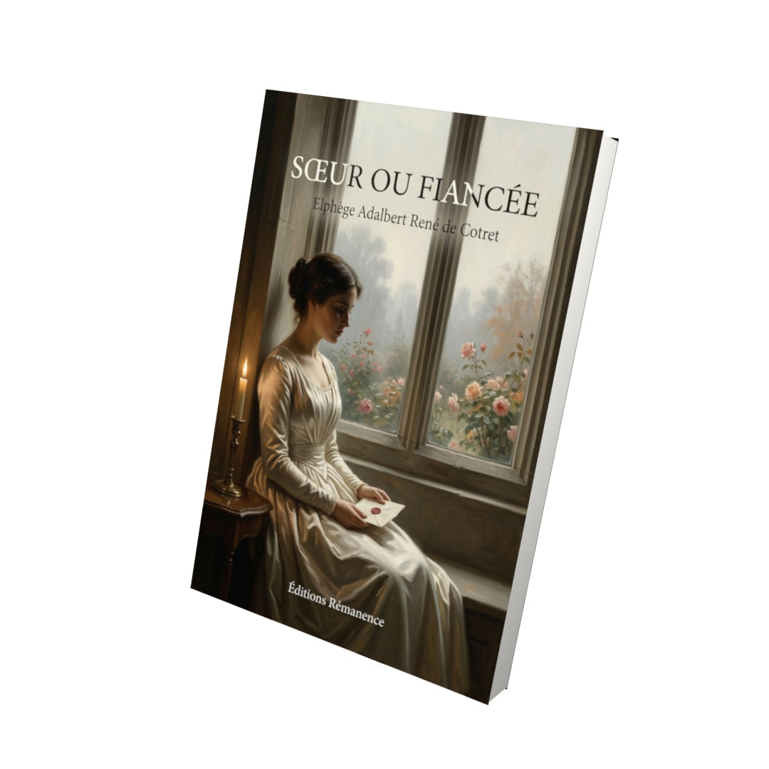 Livre Sœur ou fiancée par Elphège Adalbert René de Cotret - Vue 3D - Editions Remanence