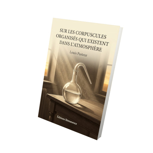 Livre Surlescorpuscules organisés quiexistent dansl’atmosphère par Louis Pasteur - Vue 3D - Editions Remanence