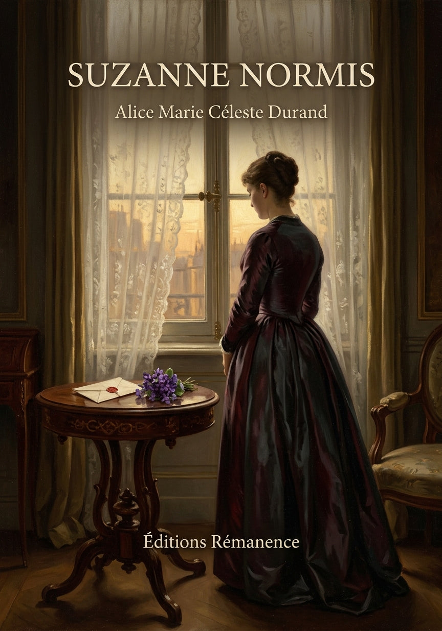 Livre Suzanne Normis par Alice Marie Céleste Durand - Couverture - Editions Remanence