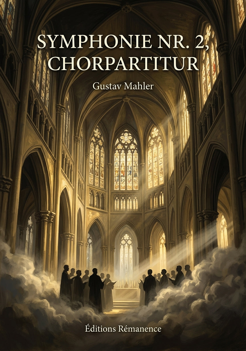 Livre Symphonie Nr. 2, Chorpartitur par Gustav Mahler - Couverture - Editions Remanence