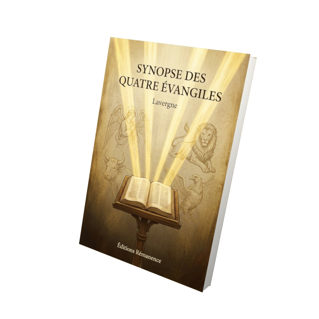 Livre Synopse des quatre Évangiles par Marie-Joseph Lagrange, P. C. Lavergne - Vue 3D - Editions Remanence