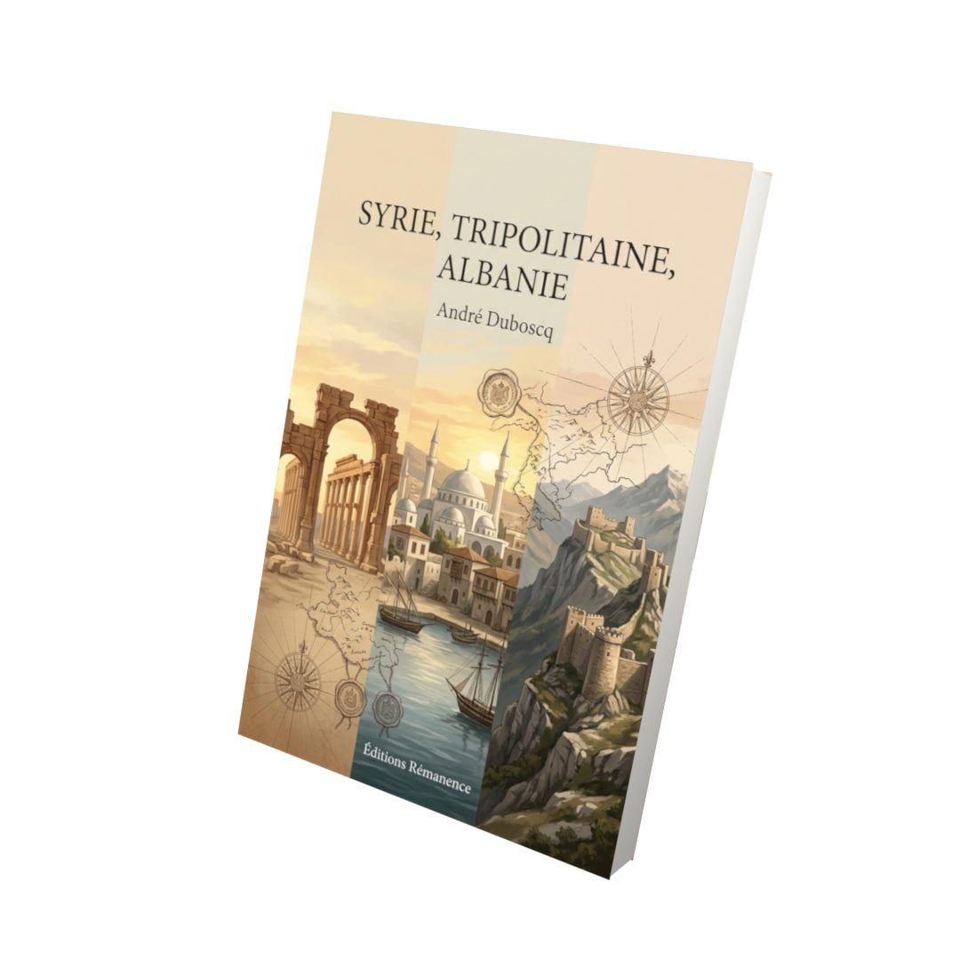 Livre Syrie, Tripolitaine, Albanie par André Duboscq - Vue 3D - Editions Remanence