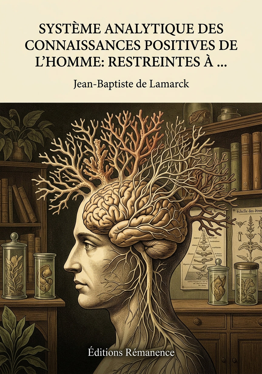 Livre Système analytique des connaissances positives de l'homme: restreintes à ... par Jean-Baptiste de Lamarck - Couverture - Editions Remanence