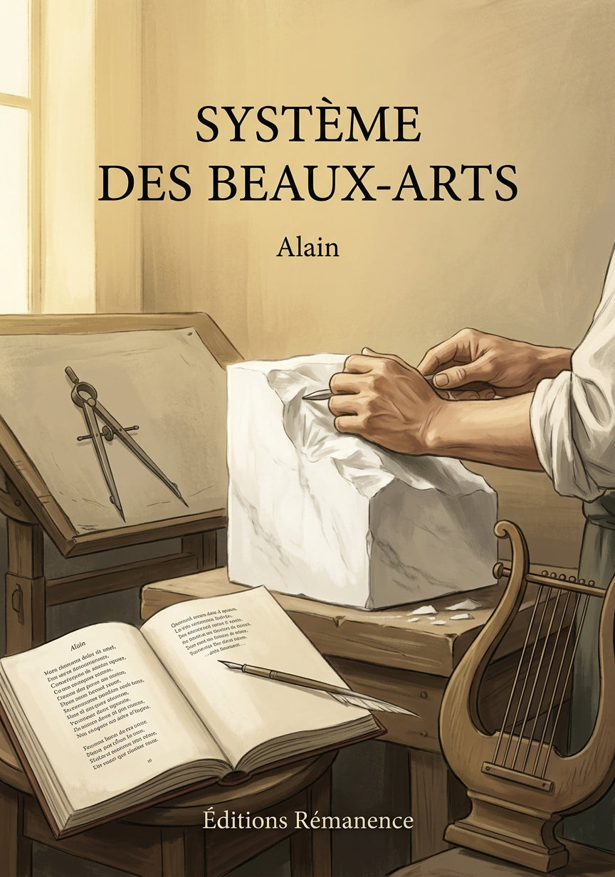 Livre Système des Beaux-Arts par Alain - Couverture - Editions Remanence