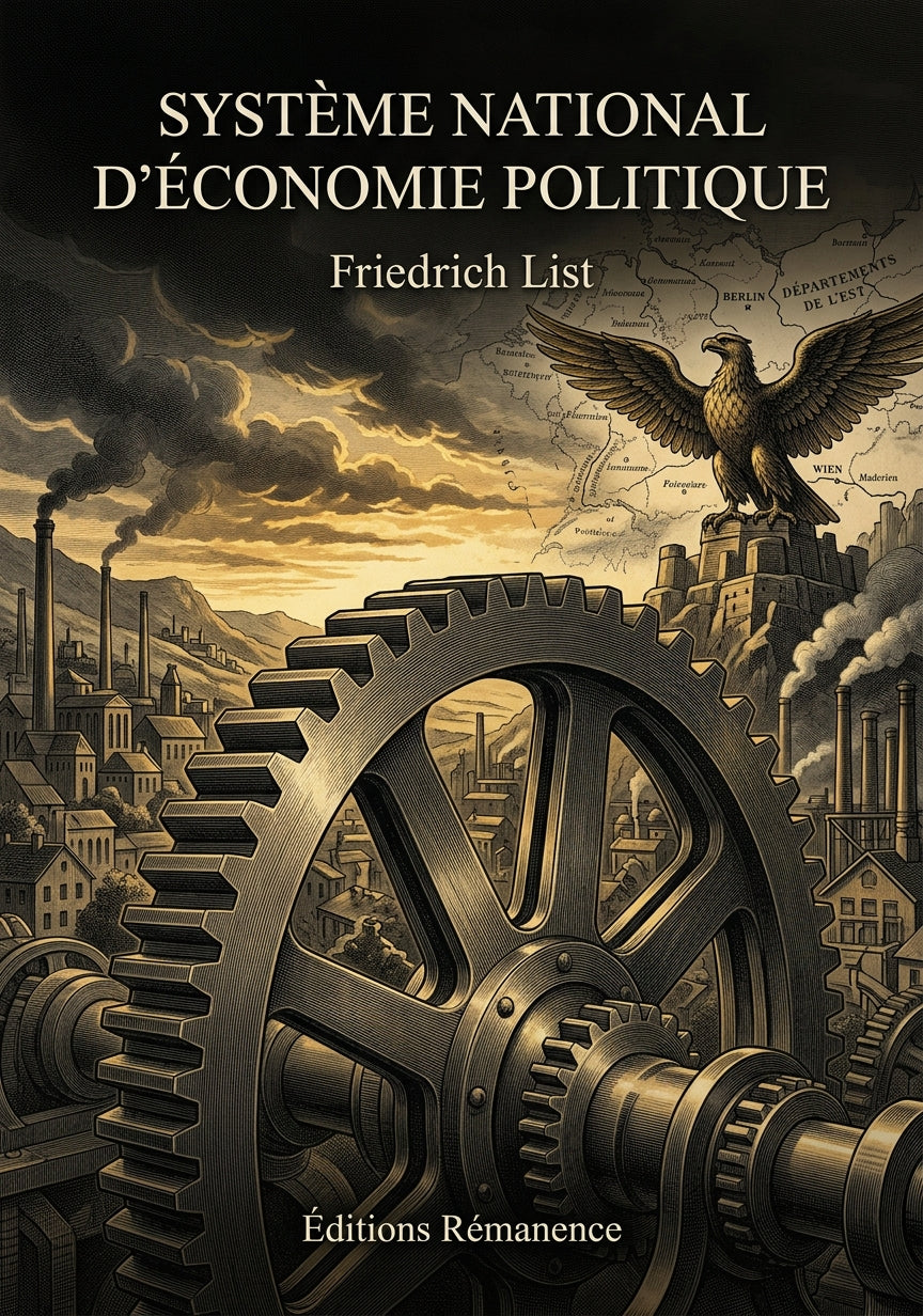 Livre Système national d’économie politique par Friedrich List - Couverture - Editions Remanence