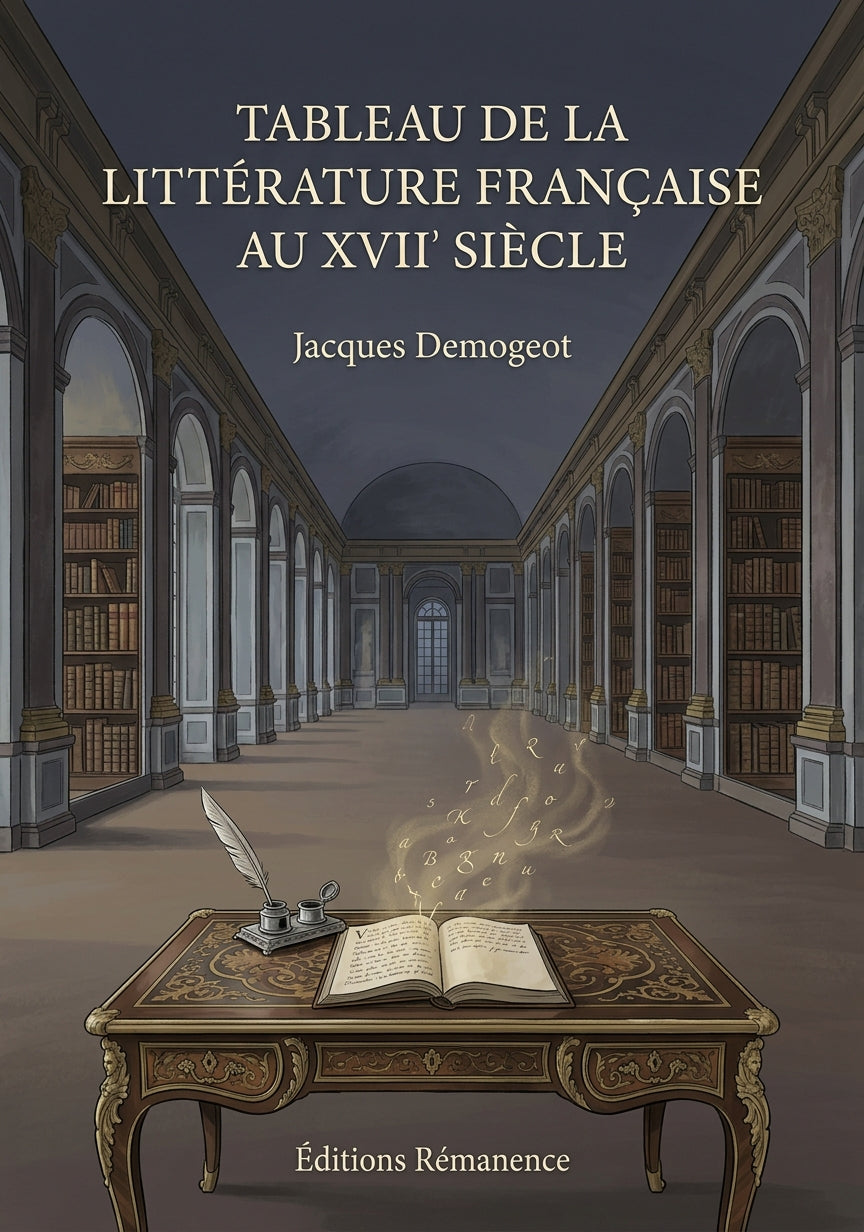 Livre Tableau de la littérature française au XVII siècle par Jacques Demogeot - Couverture - Editions Remanence