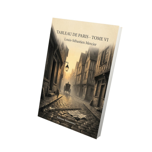 Livre Tableau de Paris - Tome VI par Louis-Sébastien Mercier - Vue 3D - Editions Remanence